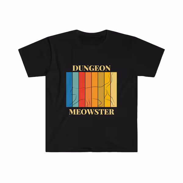Dungeon Meowster Shirt | Kritical Kitty (Retro)