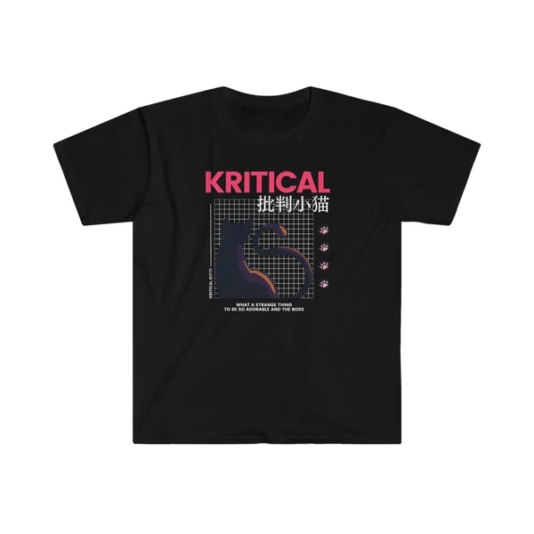 Kritical Kitty Chinese Art Shirt | Cute Cat